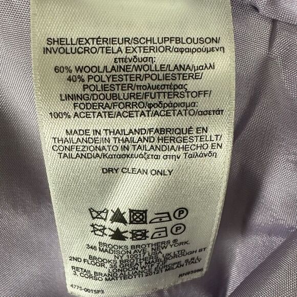 Brooks Brothers Wrap Skirt size 16 Black Purple Plaid - Picture 7 of 9